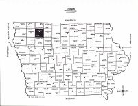Iowa State Map, Clay County 1991